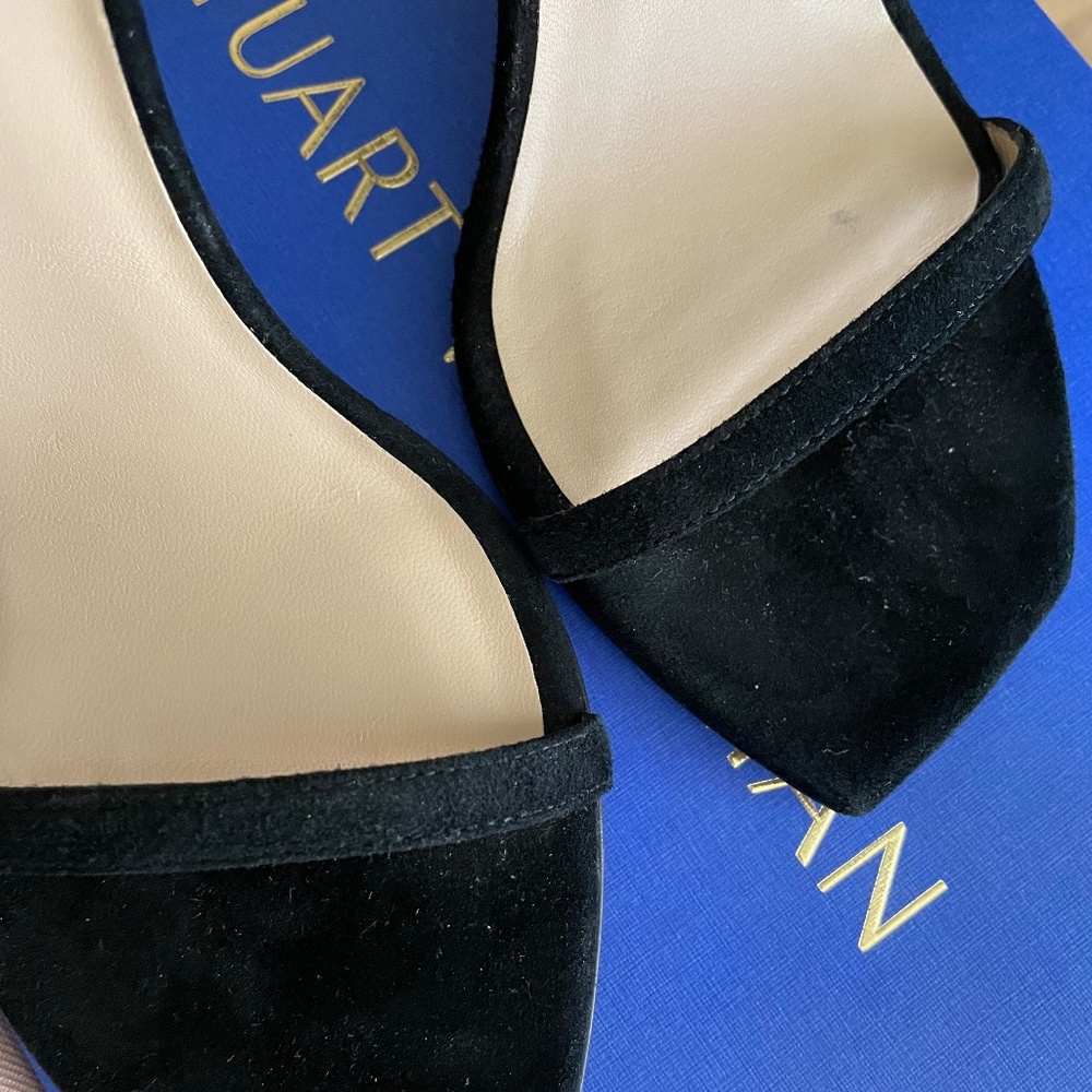 Disney x Stuart Weitzman Nudistcurve Black 100 Sz 5 - Picture 8 of 16
